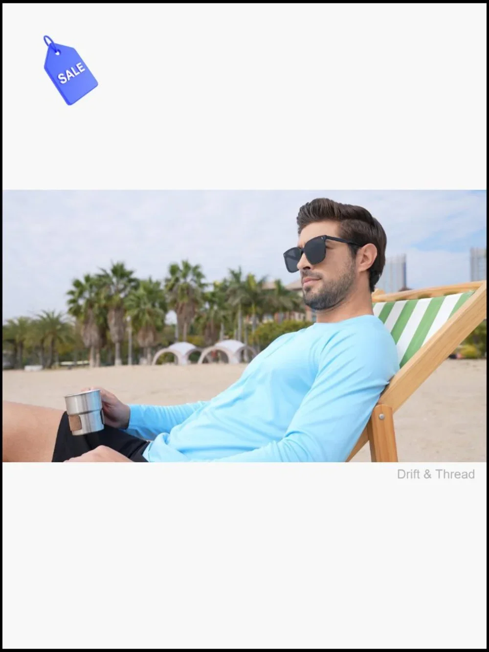 Men's UPF 50+ Rash Guard Long Sleeve Sun Protection Shirt for Hiking Fishing